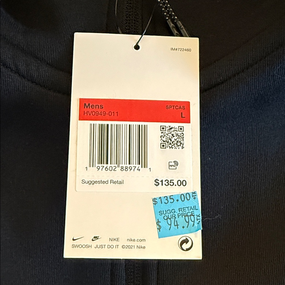 Nike Black and Gray Full-Zip Jacket - Picture 2 of 4